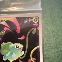 Pokemon TCG Bulbasaur 133/132 Illustration Rare Holo Mega Evolution Stamped - Image 4