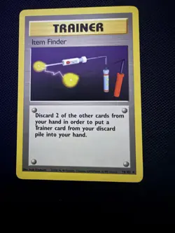 1999 Pokemon TCG Trainer Item Finder Base Set 74/102 Rare Regular Unlimited - Image 1