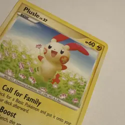 Plusle 28/100 Rare Majestic Dawn NM Pokemon Card - Image 4