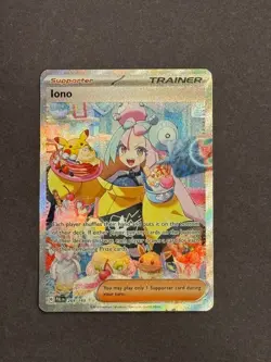 Pokemon Iono 269/193 Sv02 Paldea Evolved Special Illustration Rare Full Art Holo - Image 1