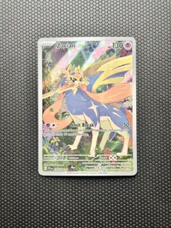 Zacian 100/094 Illustration Rare Pokemon Phantasmal Flames - Image 1