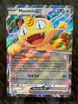 Pokemon TCG: Perfect Order ~ MEOWTH EX 062/088 Double Rare - Image 1