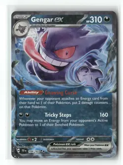 Gengar ex 104/162 Double Rare Temporal Forces Pokemon Holo Near Mint - Image 1
