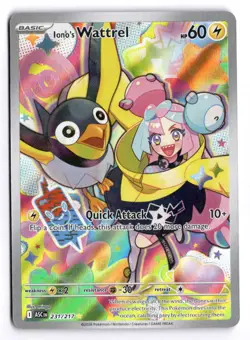 Pokemon ME: Ascended Heroes Iono's Wattrel 231/217 Illustration Rare - Image 1