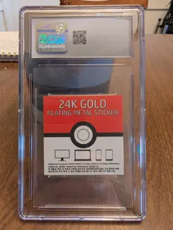 Gengar 24k Gold Plated Sticker Korean Popping Candy Pokemon CGC 9 - Image 2