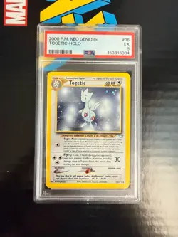 Pokemon TCG Togetic Neo Genesis Holo PSA 5 - Image 1