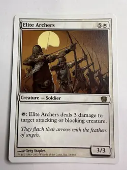 MTG Magic The Gathering Eighth 8th Edition Elite Archers Rare LP - Image 1