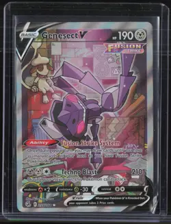 2021 Pokemon SWSH Fusion Strike Full Art #255 Genesect V - Image 1