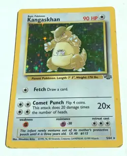 Pokemon TCG Kangaskhan Jungle 5/64 Holo Unlimited Holo Rare - Image 1
