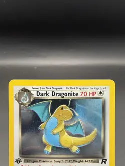 Dark Dragonite - 1st Edition Holo - 5/82 Team Rocket - Pokemon TCG - 2000 - WOTC - Image 5
