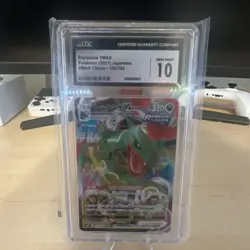 Pokemon Rayquaza VMAX CGC 10 Holo VMAX Climax 120/184 Japanese 2021 Dragon - Image 1