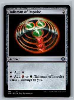 Magic MTG Starter Commander Decks Talisman of Impulse #281 TCG CCG - Image 1