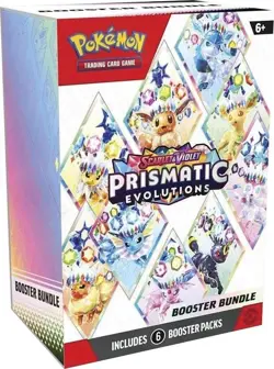 Pokemon Scarlet And Violet Prismatic Evolutions Booster Bundle Box (6 Pack) - Image 1