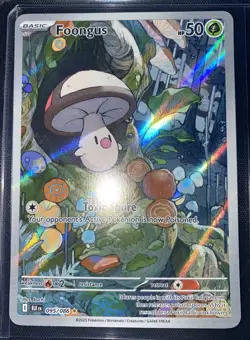 Pokemon Black Bolt, Foongus, Holo Rare, NM/M, No Scratches! - Image 1