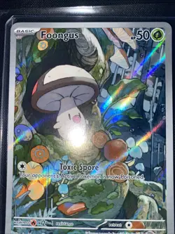 Pokemon Black Bolt, Foongus, Holo Rare, NM/M, No Scratches! - Image 2