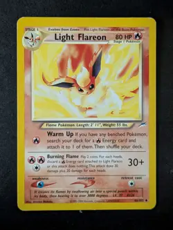 2002 Pokemon LIGHT FLAREON #46/105 Neo Destiny Unlimited Uncommon English - Image 1