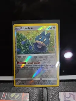 Pokemon TCG Munchlax 173/236 Sm-Unified Minds Reverse Holo LP - Image 1