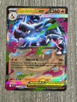 Pokemon TCG Phantasmal Flames Mega Charizard EX Holo 13/94 NM - Image 1