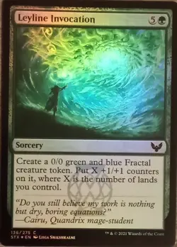 Leyline Invocation #136/275 MTG Strixhaven: School of Mages Foil Near Mint - Image 1