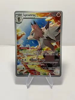 LYCANROC 166/159 ILLUSTRATION RARE JOURNEY TOGETHER POKEMON HOLO NM/M - Image 1