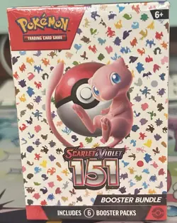 Pokemon TCG Scarlet and Violet 151 Booster Bundle Sealed Box, 6-Pack 820650853210 - Image 1