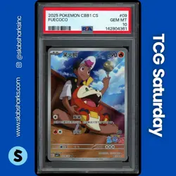 2025 POKEMON S.CHINESE GEM PACK VOL.1 #0309/09 FUECOCO TRIPLE RARE PSA 10 - Image 1