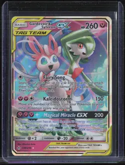 2019 Pokemon Sun & Moon Unbroken Bonds #130 Gardevoir & Sylveon GX - Image 1
