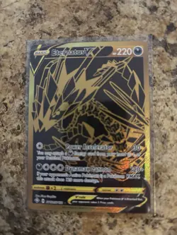 Pokemon Eternatus V Gold Secret Rare Shining Fates SV121/SV122 Near Mint - Image 1
