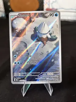 Pokemon TCG Snover 140/132 Me01 Illustration Rare Holo 90 HP English - Image 1