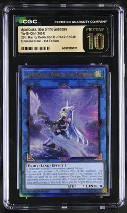 Apollousa, Bow Of The Goddess *CGC PRISTINE 10* Ultimate Rare *RA02-EN040*Yugioh - Image 1