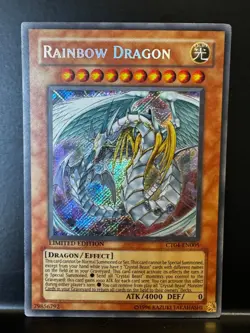 Yu-Gi-Oh! YuGiOh Rainbow Dragon CT04-EN005 Secret Rare Limited Edition - Image 1
