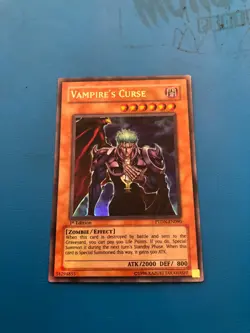 YUGIOH Ultra Rare Vampire's Curse PTDN-EN090 Mixed Editions - Image 1