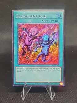 Yugioh Delinquent Duo LCKC-EN101 Secret Rare Mint Condition Unlimited - Image 1