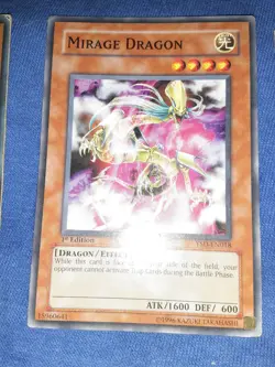 1996 Yu-Gi-Oh! Mirage Dragon Common Heavily Played 1st Edition - Image 1