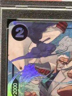 2023 ONE PIECE OP02-PARAMOUNT WAR ENG ALTERNATE ART #115 MONKEY D. GARP PSA 10 - Image 3