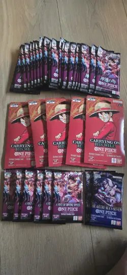 One Piece Sealed Booster Packs OP11, OP13, OP14 - 37 TOTAL PACKS 13x Eng/24x JP - Image 1
