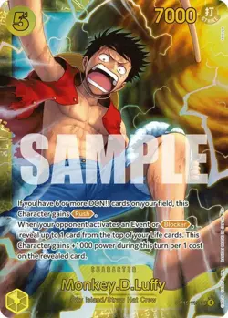 One Piece Monkey.D.Luffy - OP15-119 - SEC - Foil, Near Mint Adventure on Kami's - Image 1