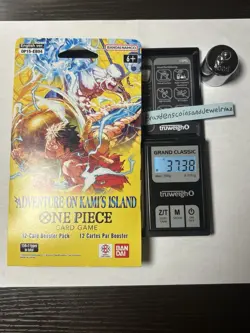 2x HEAVY🔥OP-15 adventure on Kami’s Island Sleeved Packs 37.38g-37.36g One Piece - Image 1
