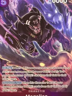 2023 One Piece Op02-Paramount War #085 Magellan Alternate Art SR PSA 10 - Image 2