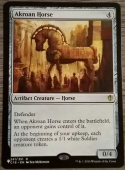 Akroan Horse #241/351 MTG The List - Commander 2016 Rare Near Mint - Image 1