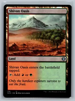 Magic MTG Starter Commander Decks Shivan Oasis #318 TCG CCG - Image 1