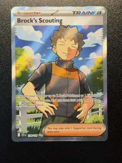 Brock’s Scouting 179/159 Journey Together Full Art Pokemon TCG - Image 1