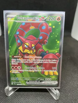2025 Pokemon Journey Together Ultra Rare Full Art Holo Volcanion ex 171/159 - Image 1