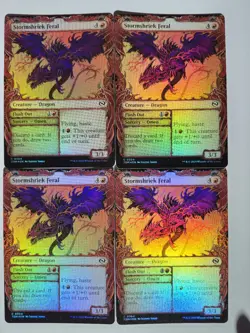 Stormshriek Feral Foil Showcase Playset Pauper Common TDM Tarkir Dragonstorm MTG - Image 2