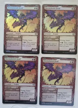 Stormshriek Feral Foil Showcase Playset Pauper Common TDM Tarkir Dragonstorm MTG - Image 3