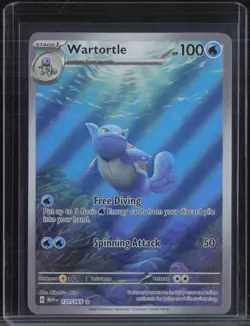 2023 Pokemon MEW EN Illustration Rare #171 Wartortle - Image 1
