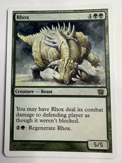 MTG Magic The Gathering Eighth 8th Edition Rhox Rare LP - Image 1