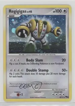 Cosmos Holo - Regigigas Pokemon Organized Play Promotional Series 9 #4 2009 - Image 1