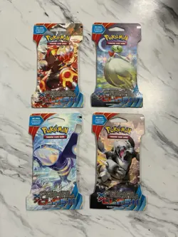 Pokemon 2015 XY Primal Clash Sleeved Booster Pack Art Set - Image 1