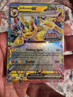 Jolteon ex 030/131 Prismatic Evolutions Surprise Box Stamped Promo Pokemon - Image 1